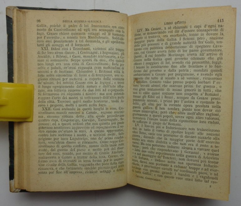 COMMENTARI DI C. GIULIO CESARE recati in italiano da Camillo …