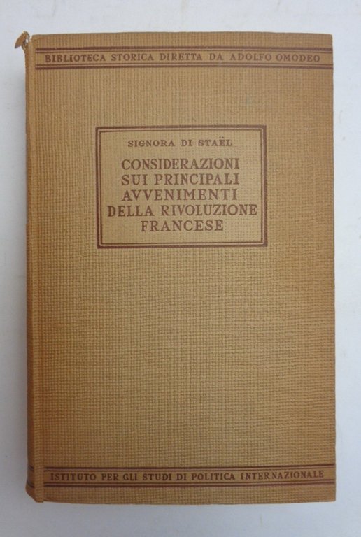 CONSIDERAZIONI SUI PRINCIPALI AVVENIMENTI DELLA RIVOLUZIONE FRANCESE. | Immagine Gallery 3