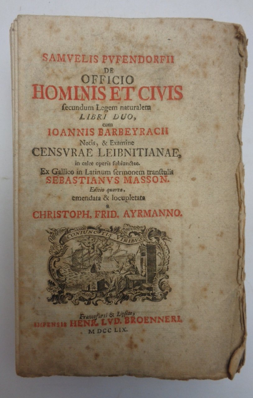 DE OFFICIO HOMINIS ET CIVIS SECUNDUM LEGEM NATURALEM LIBRI DUO, …