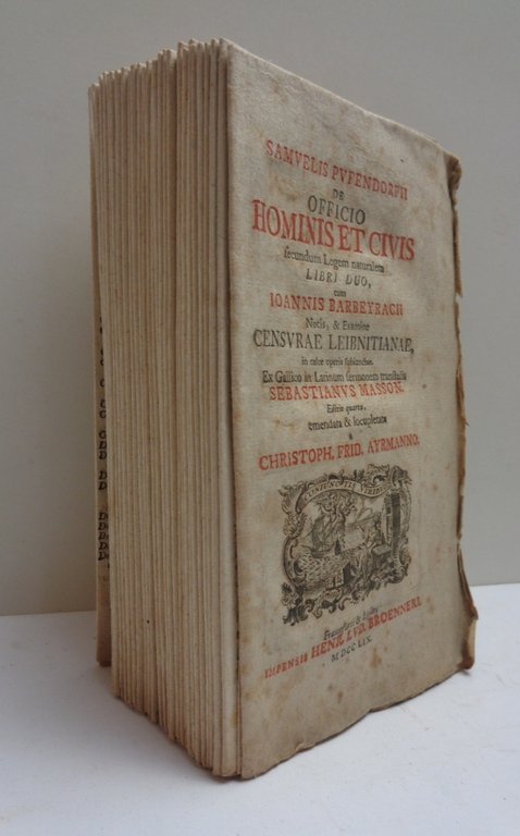DE OFFICIO HOMINIS ET CIVIS SECUNDUM LEGEM NATURALEM LIBRI DUO, …