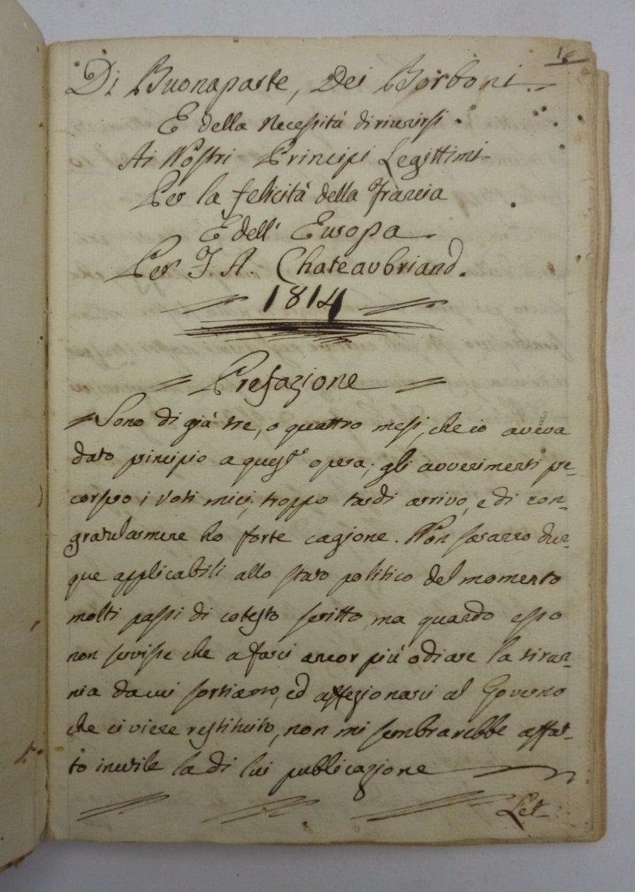 DI BUONAPARTE, DEI BORBONI E DELLA NECESSITÀ DI RIUNIRSI ai … | Immagine principale