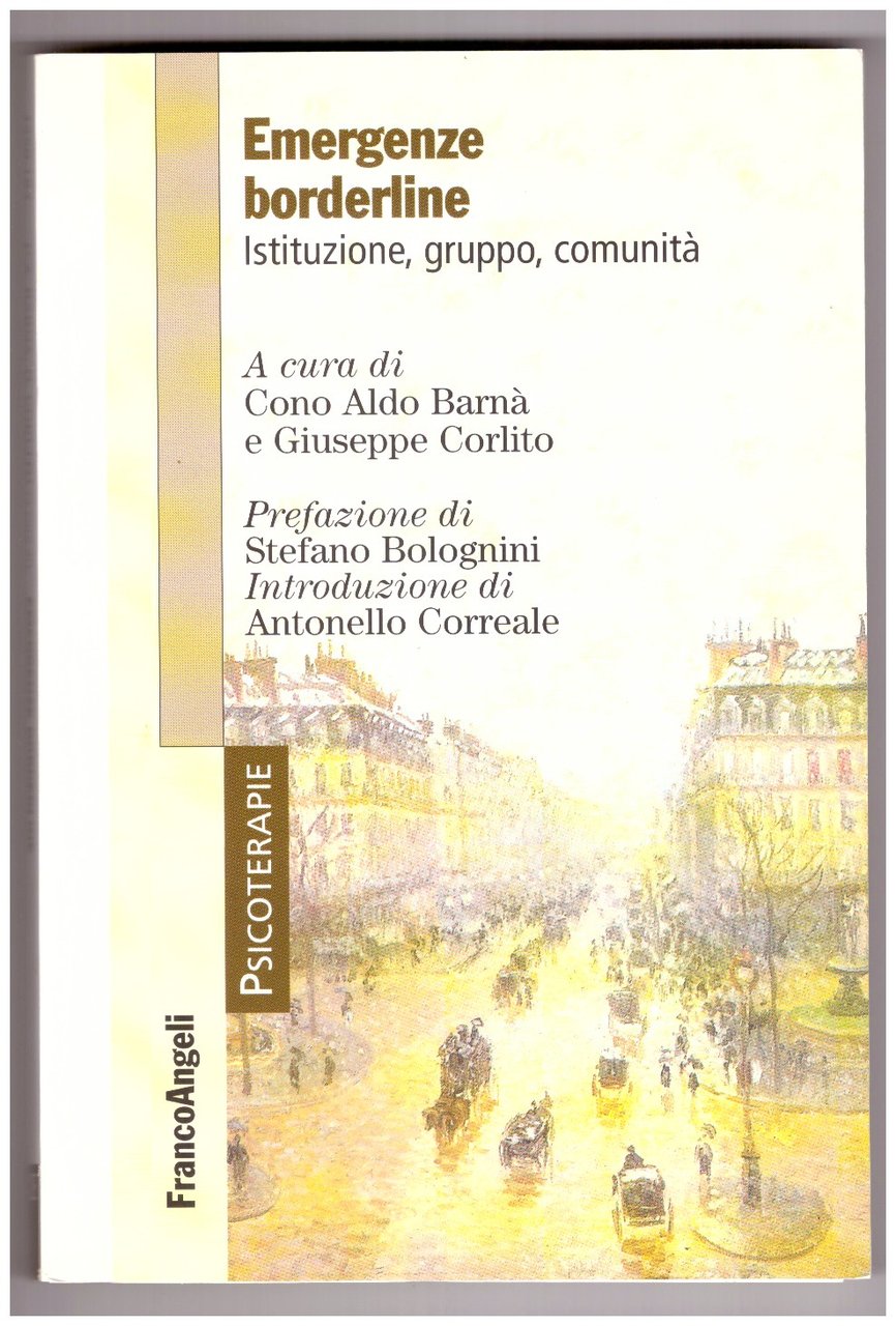 EMERGENZE BORDERLINE. Istituzione, gruppo, comunità. | Immagine principale
