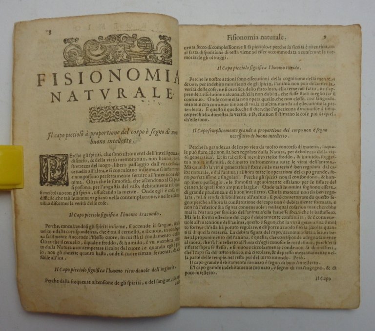 FISIONOMIA NATURALE. Nella quale con ragioni tolte dalla filosofia, dalla … | Immagine Gallery 2