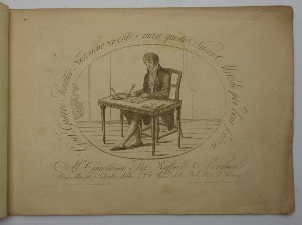 GAETANO GIARRÈ SCRITTOR FIORENTINO INVENTÒ E INCISE QUESTO NUOVO METODO …