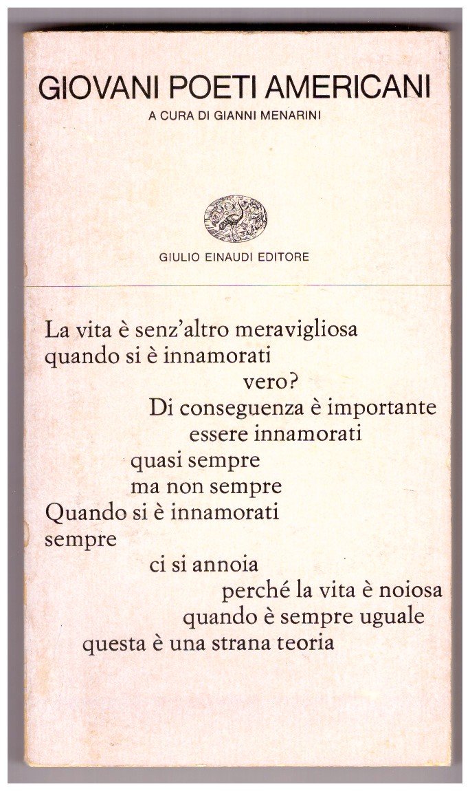 GIOVANI POETI AMERICANI.