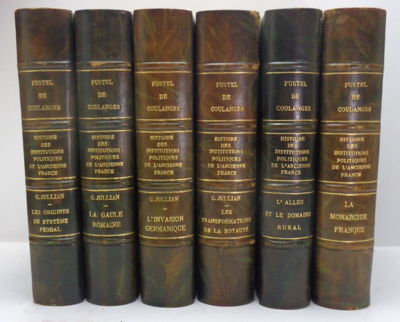 HISTOIRE DES INSTITUTIONS POLITIQUES DE L'ANCIENNE FRANCE. (6 volumes, complet). …