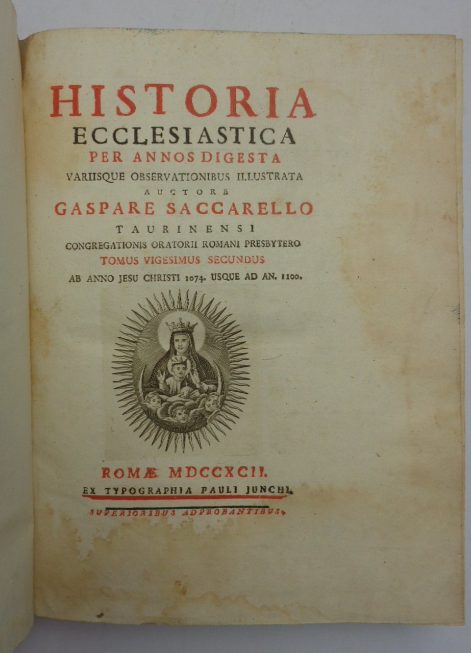 HISTORIA ECCLESIASTICA per annos digesta. Tomus 23, ab anno 1074 … | Immagine principale