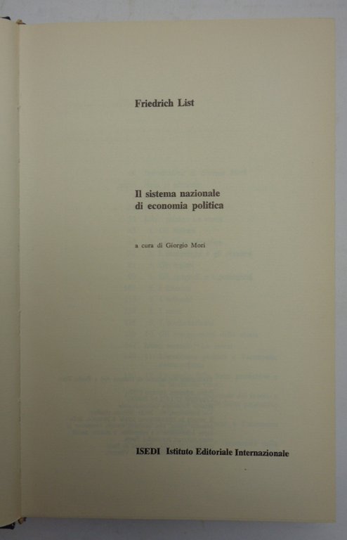 IL SISTEMA NAZIONALE DI ECONOMIA POLITICA | Immagine Gallery 3