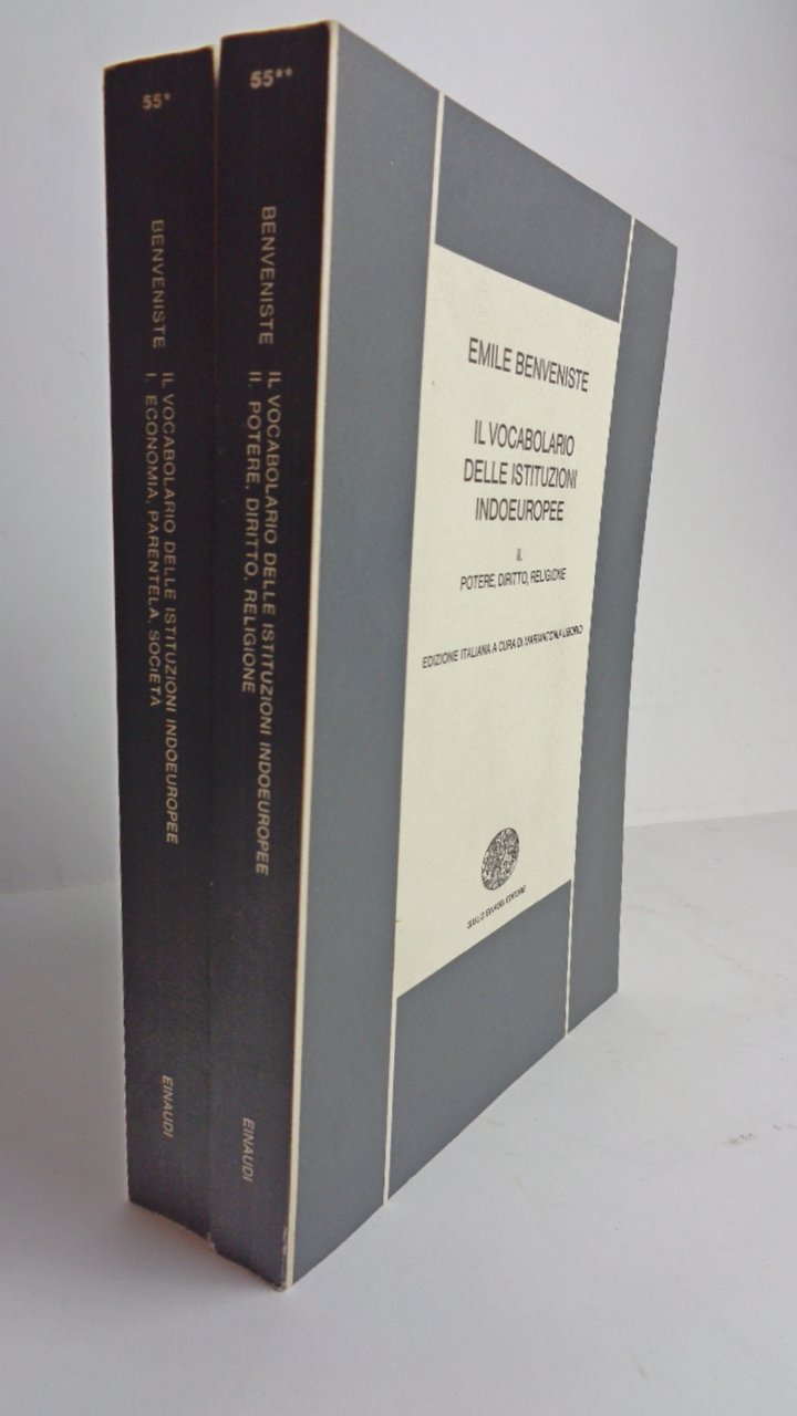 Il vocabolario delle istituzioni indoeuropee. 2 Volumi (Vol I. Economia, …