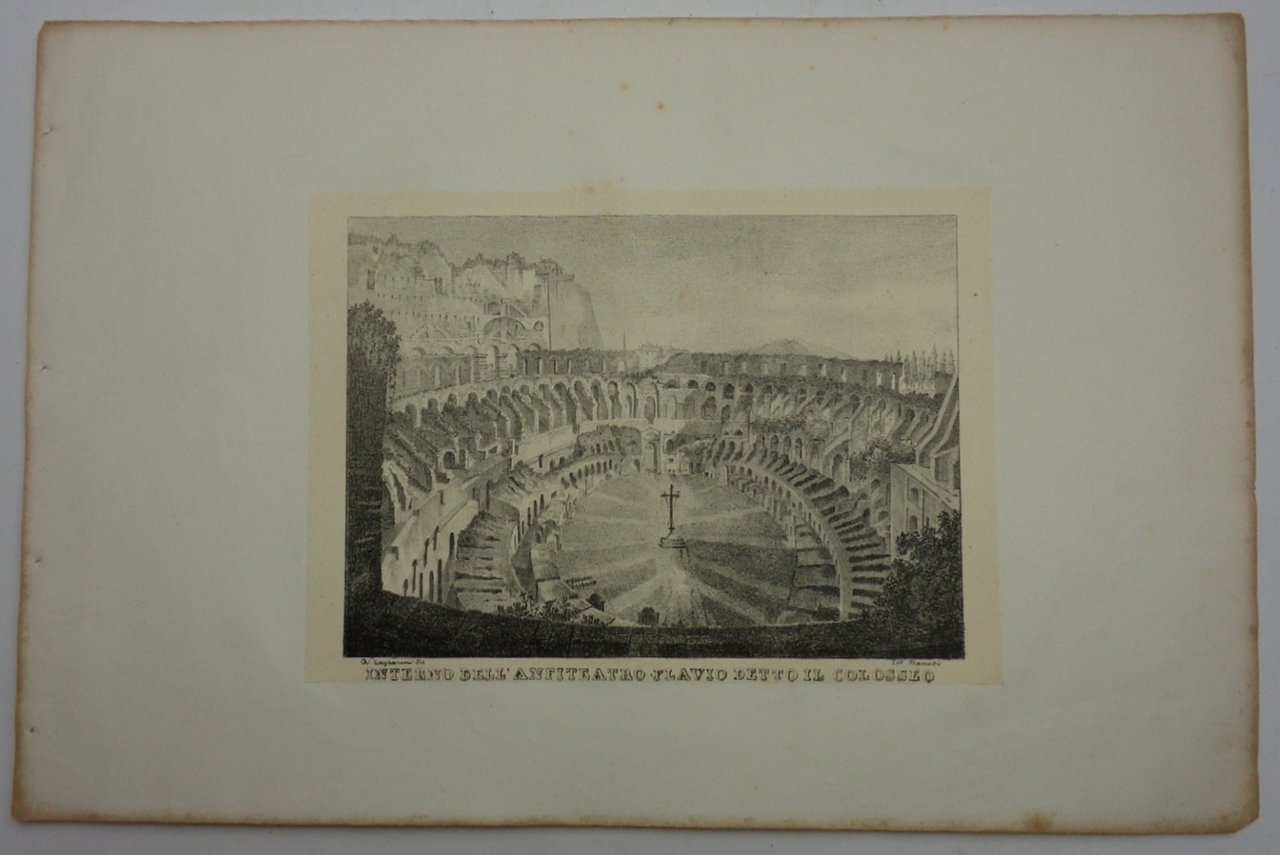 INTERNO DELL'ANFITEATRO FLAVIO DETTO IL COLOSSEO.