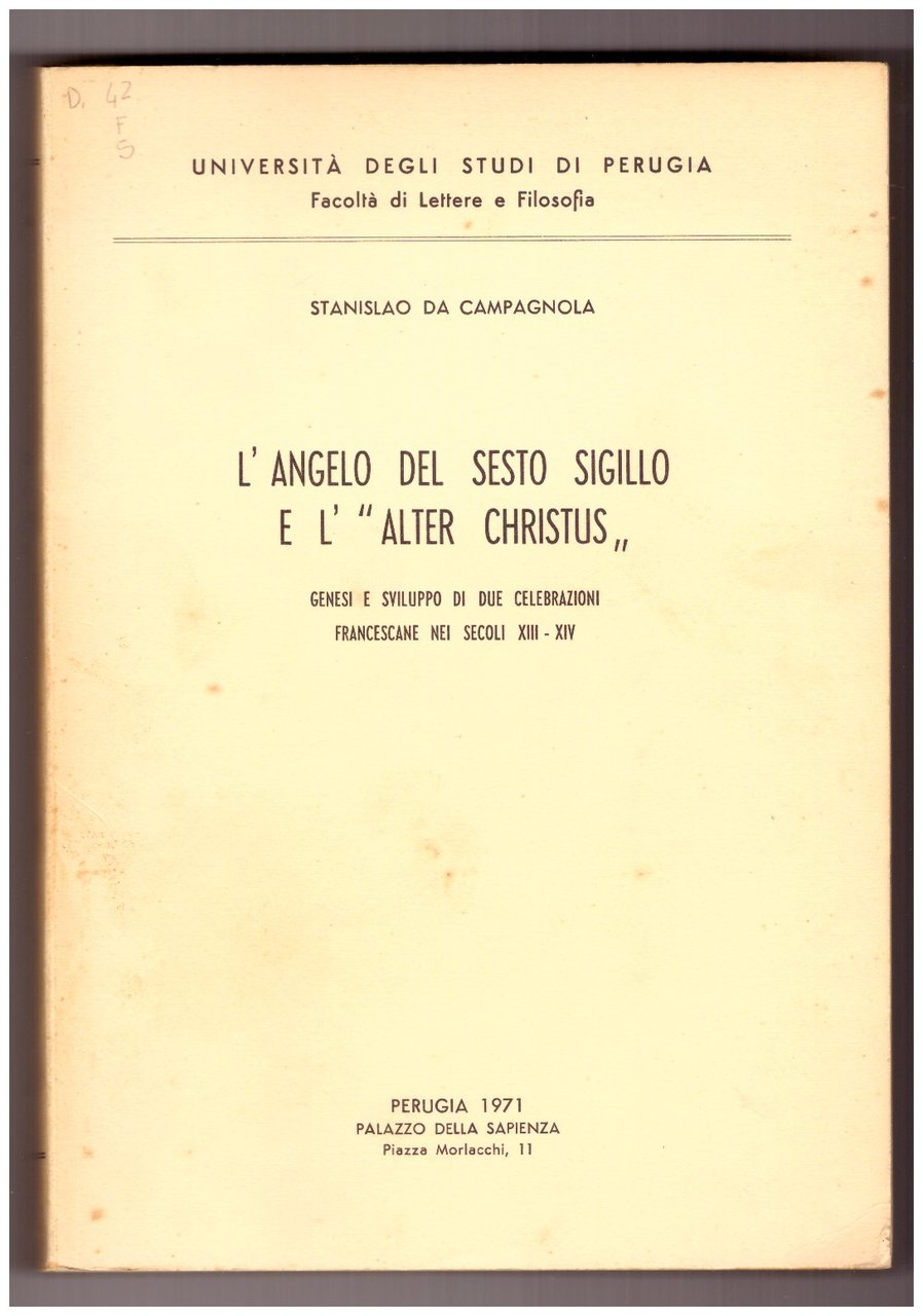 L'ANGELO DEL SESTO SIGILLO E L' "ALTER CHRISTUS". Genesi e …