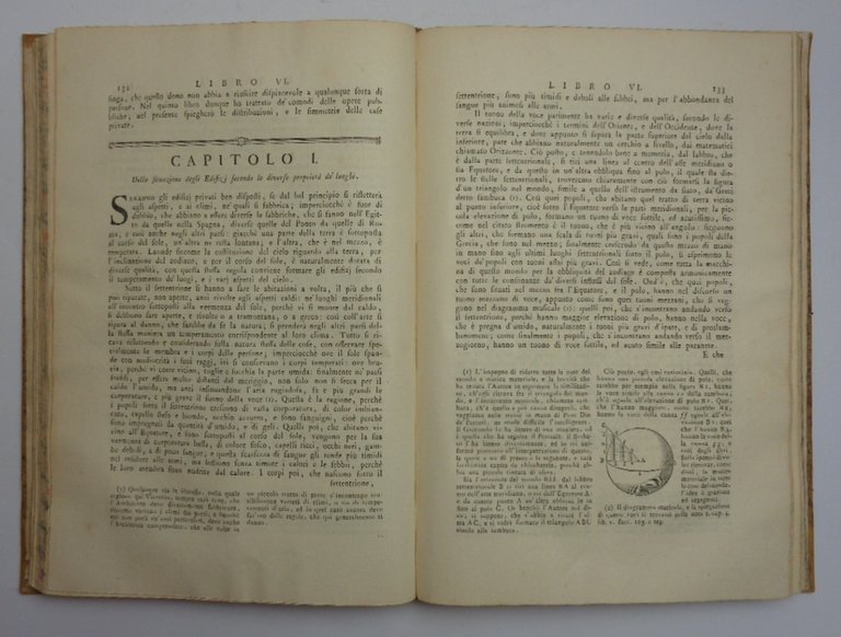 L'ARCHITETTURA DI MARCO VITRUVIO POLLIONE tradotta e commentata dal Marchese …