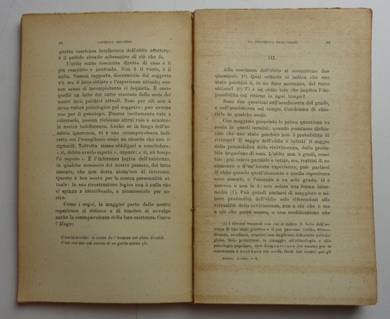 L'OBLIO. Saggio sull'attività selettiva della coscienza. | Immagine Gallery 6