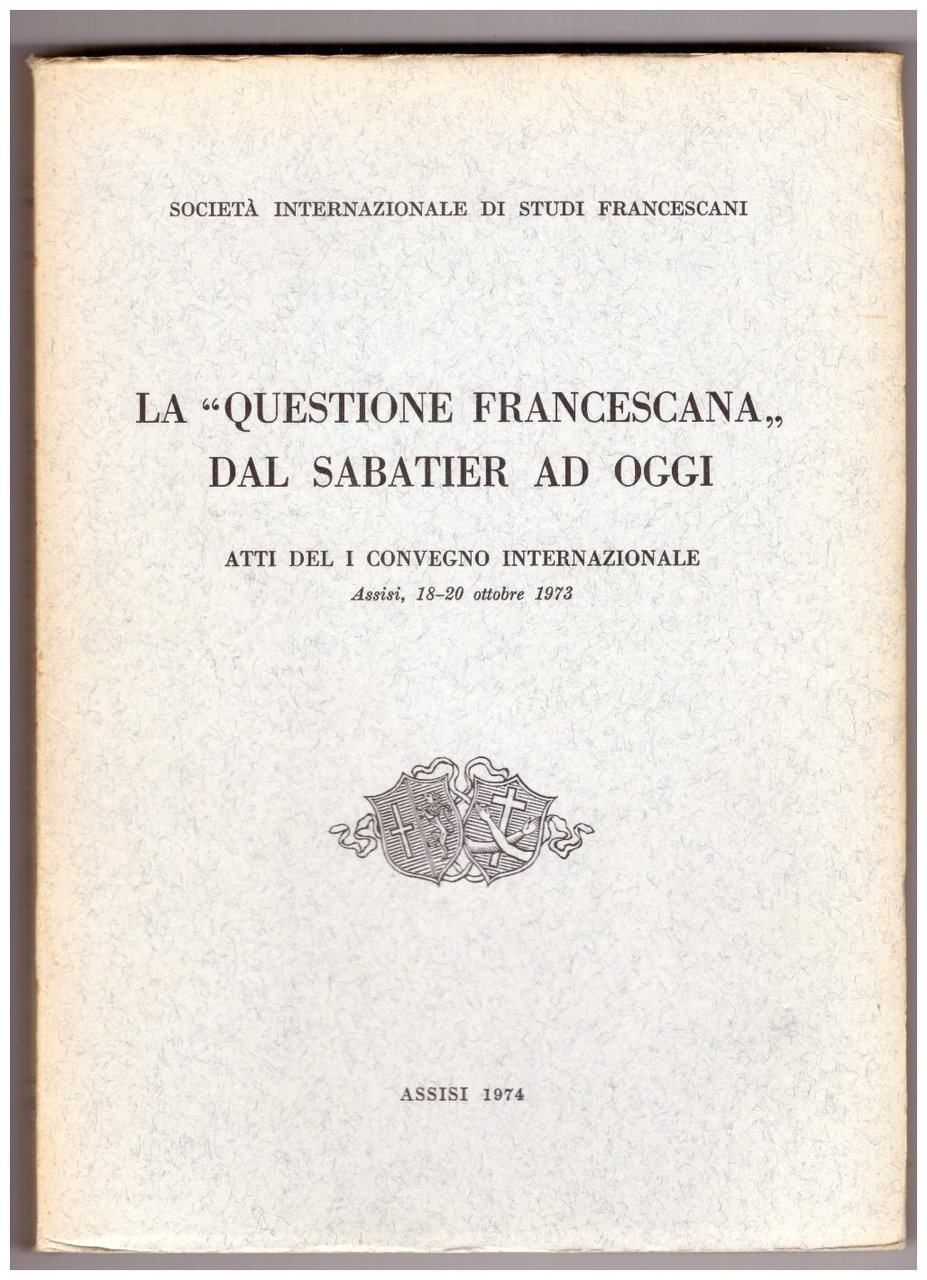 LA "QUESTIONE FRANCESCANA" DAL SABATIER AD OGGI. | Immagine principale