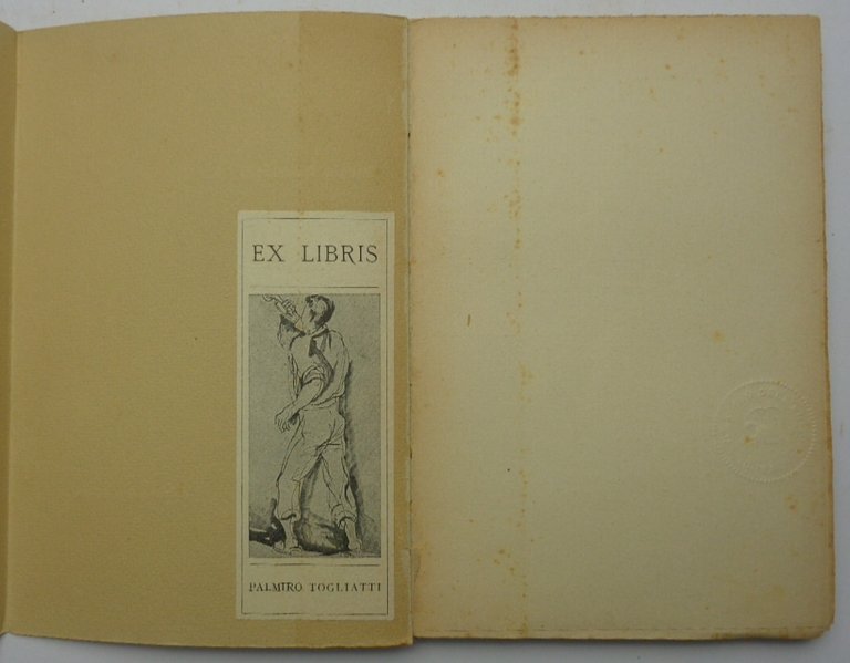 LA TIGRE VIZIOSA. (Ex libris di Togliatti)