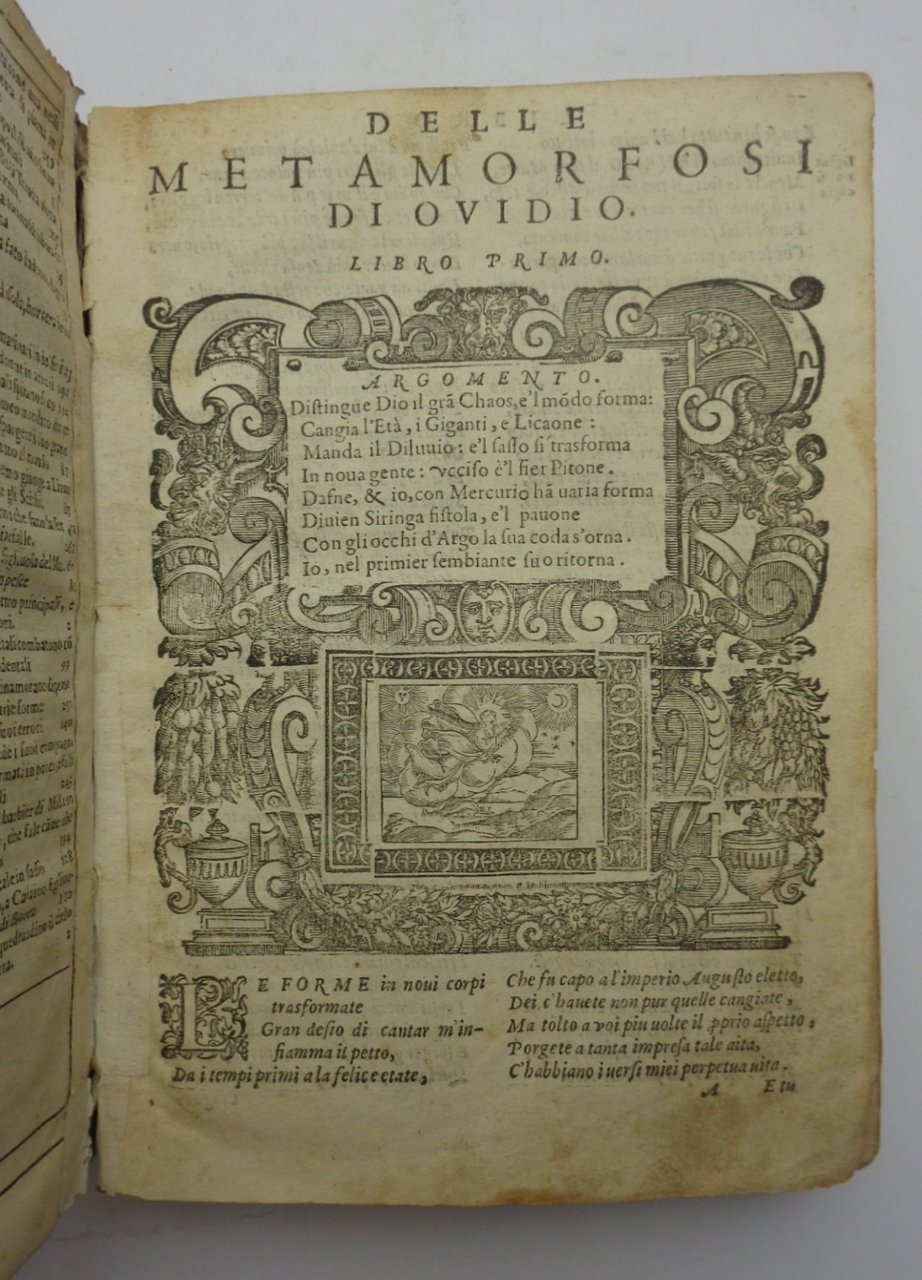 LE METAMORFOSI DI OVIDIO ridotte da Gio. Andrea dall'Anguillara in …
