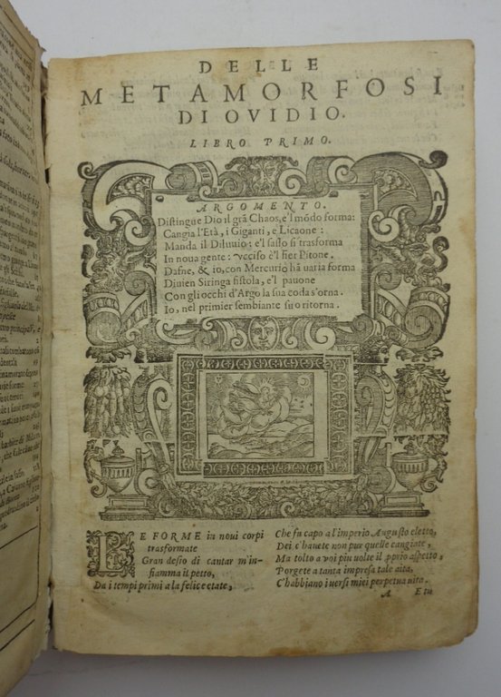 LE METAMORFOSI DI OVIDIO ridotte da Gio. Andrea dall'Anguillara in ottava rima.