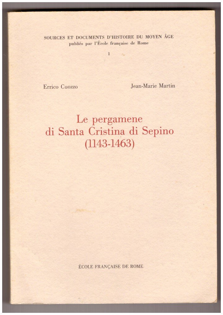 Le pergamene di Santa Cristina di Sepino (1143-1463) | Immagine principale