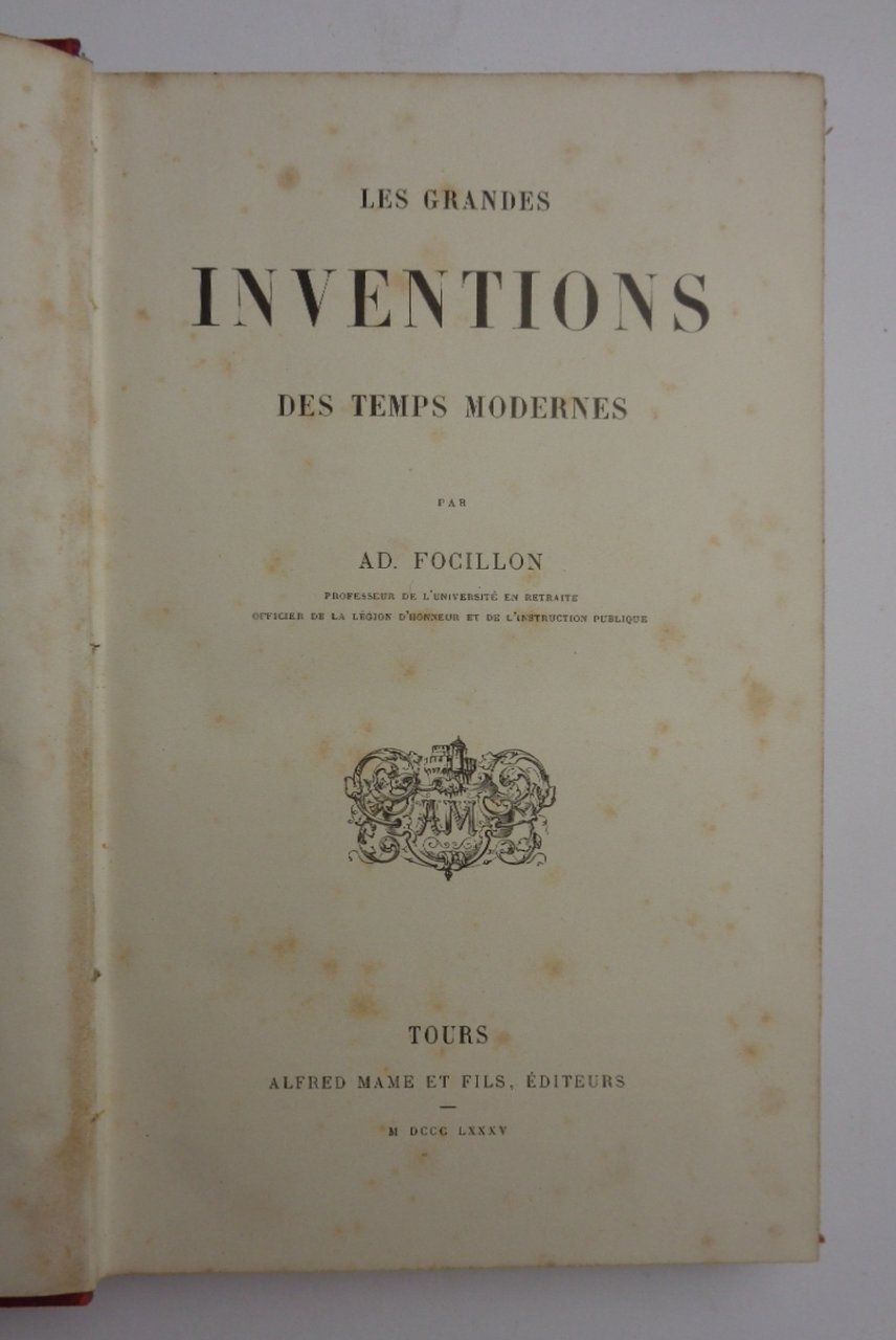 LES GRANDES INVENTIONS DES TEMPS MODERNES