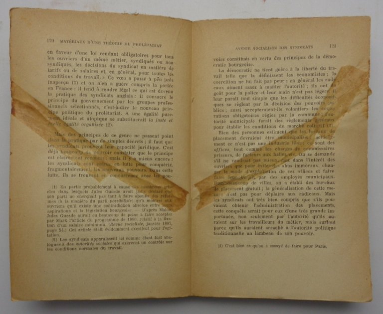 MATERIAUX D'UNE THEORIE DU PROLETARIAT.