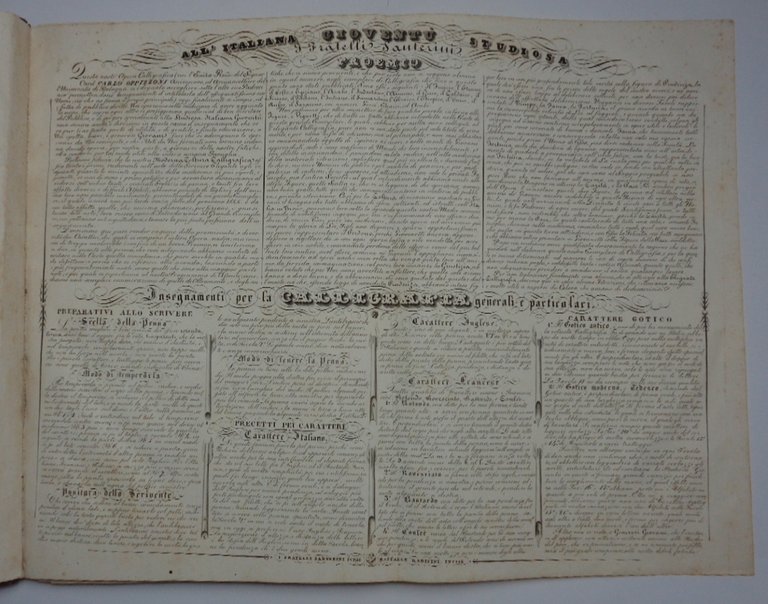 MODERNA COLTURA CALLIGRAFICA, a mano posata e calante. Opera di …