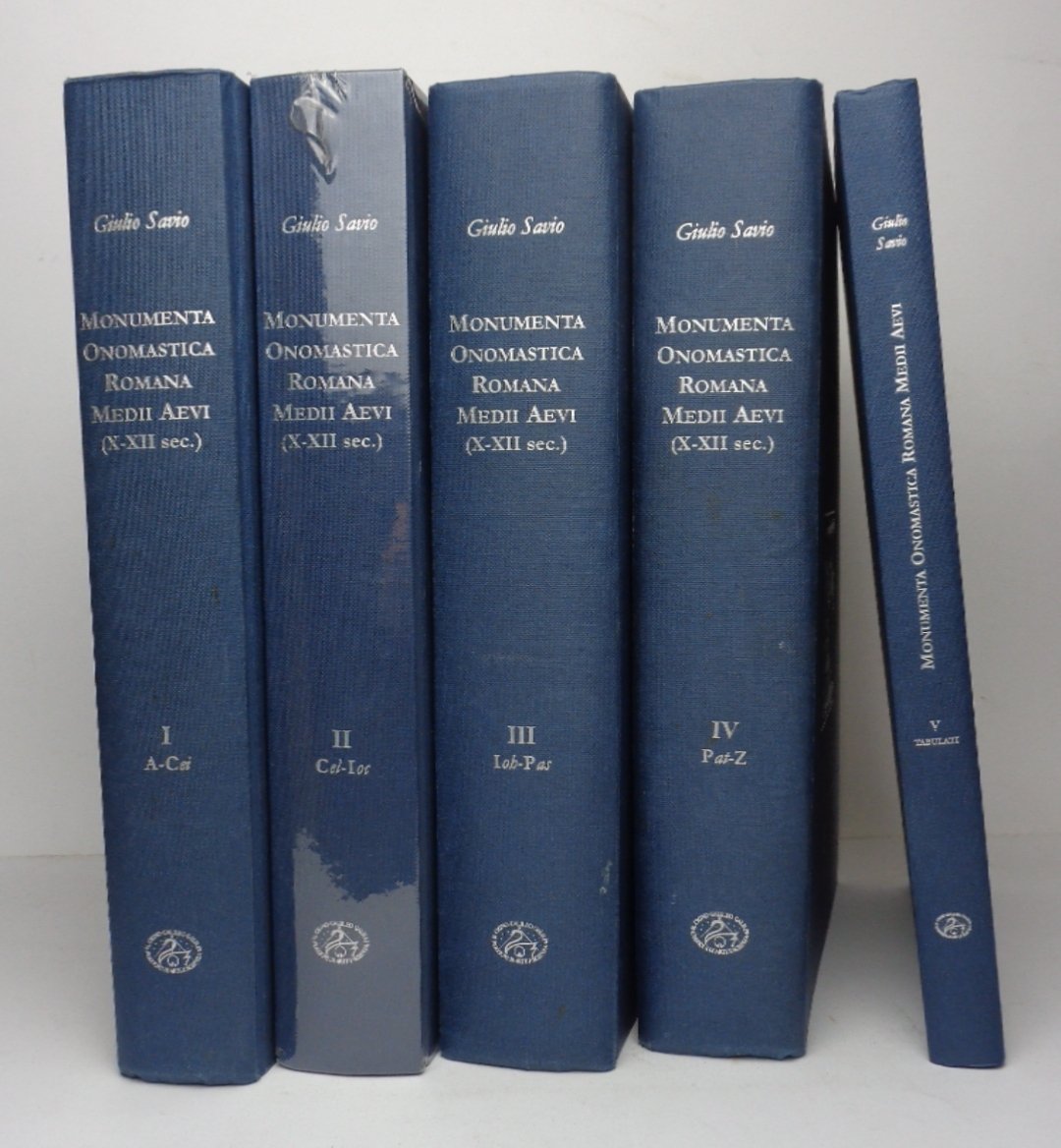 MONUMENTA ONOMASTICA ROMANA MEDII AEVI (X-XII sec.)