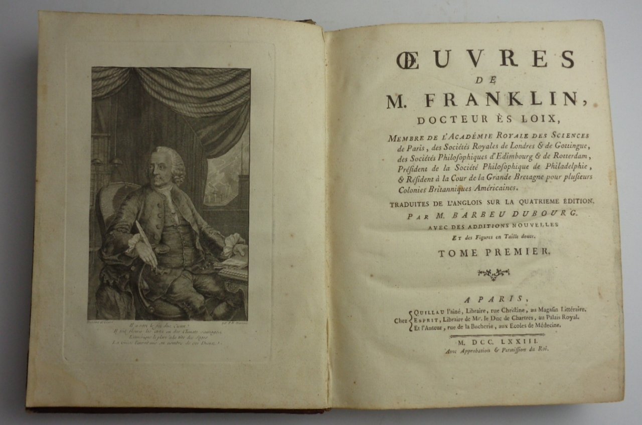 OEUVRES DE M. FRANKLIN, Docteur ès loix...