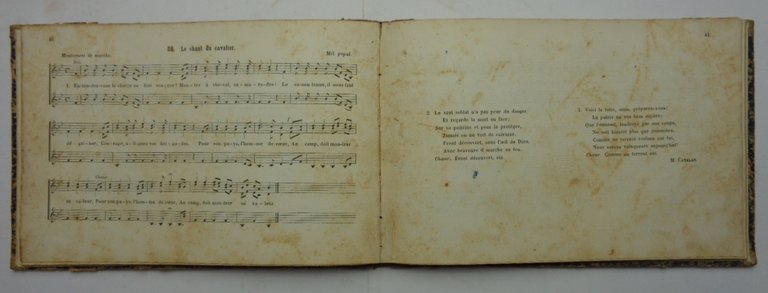 RECUEIL DE CHANTS POUR LA SUISSE ROMANE. Deuxième volume. Cinquante …