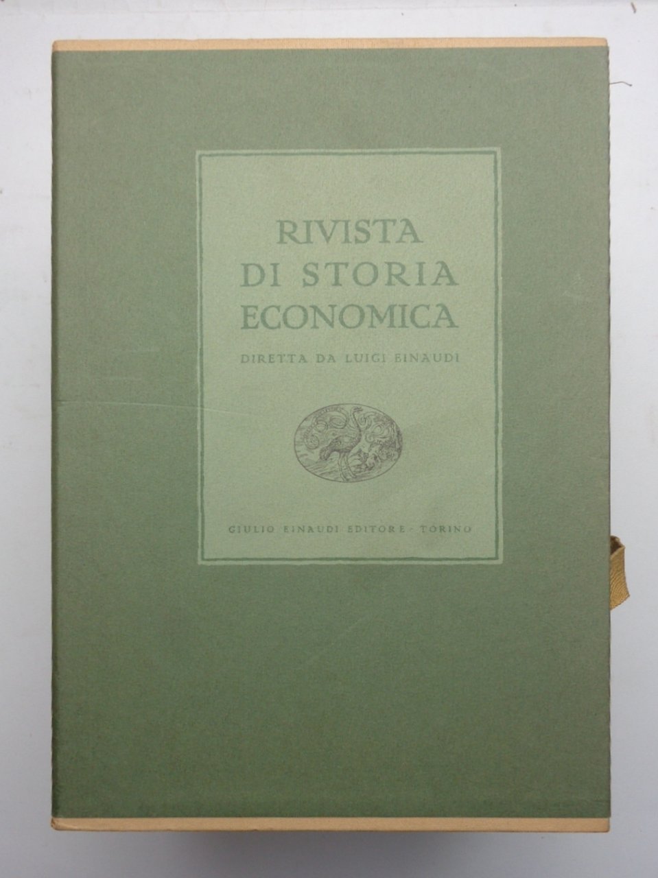 RIVISTA DI STORIA ECONOMICA diretta da Luigi Einaudi. 7 volumi …