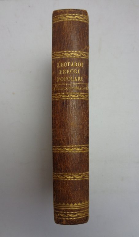 SAGGIO SOPRA GLI ERRORI POPOLARI DEGLI ANTICHI. Insieme a: PARALIPOMENI … | Immagine Gallery 3