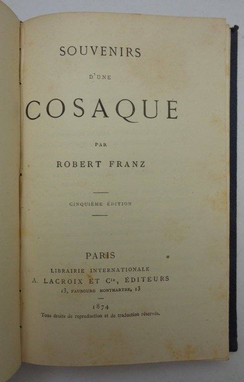 SOUVENIRS D'UNE COSAQUE + SOUVENIRS D'UN PIANISTE, réponse aux Souvenirs … | Immagine Gallery 3
