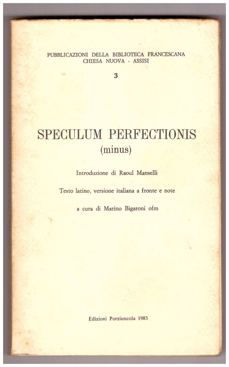 SPECULUM PERFECTIONIS (minus).