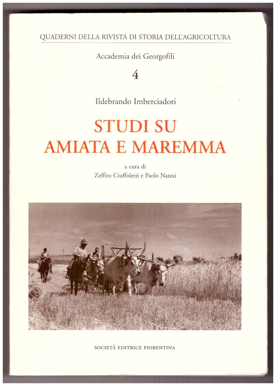 STUDI SU AMIATA E MAREMMA.