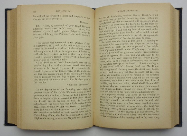 The Life of George Brummell, Esq commonly called Beau Brummell