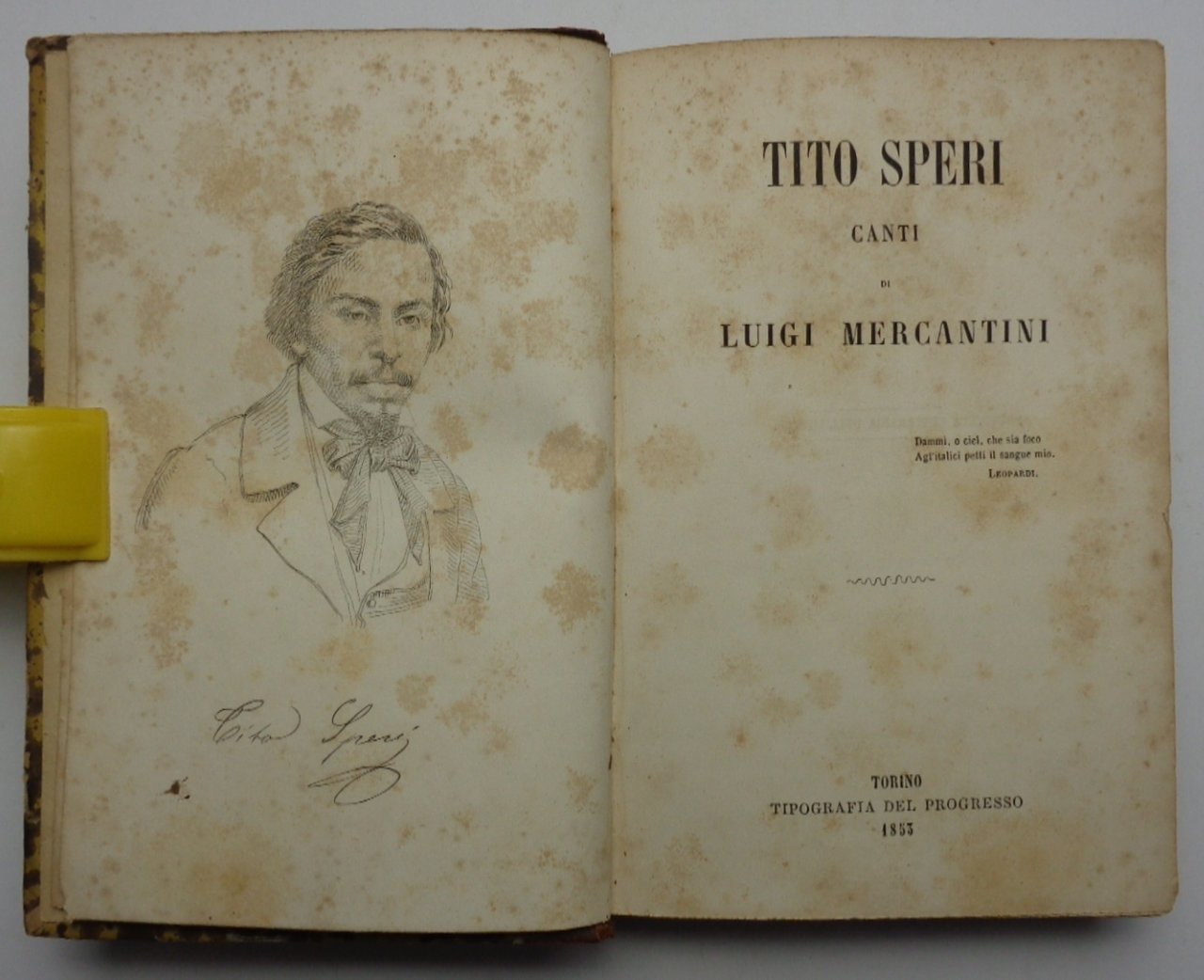 TITO SPERI. Canti. A seguire: LA SECCARDEIDE ossia la guerra … | Immagine principale