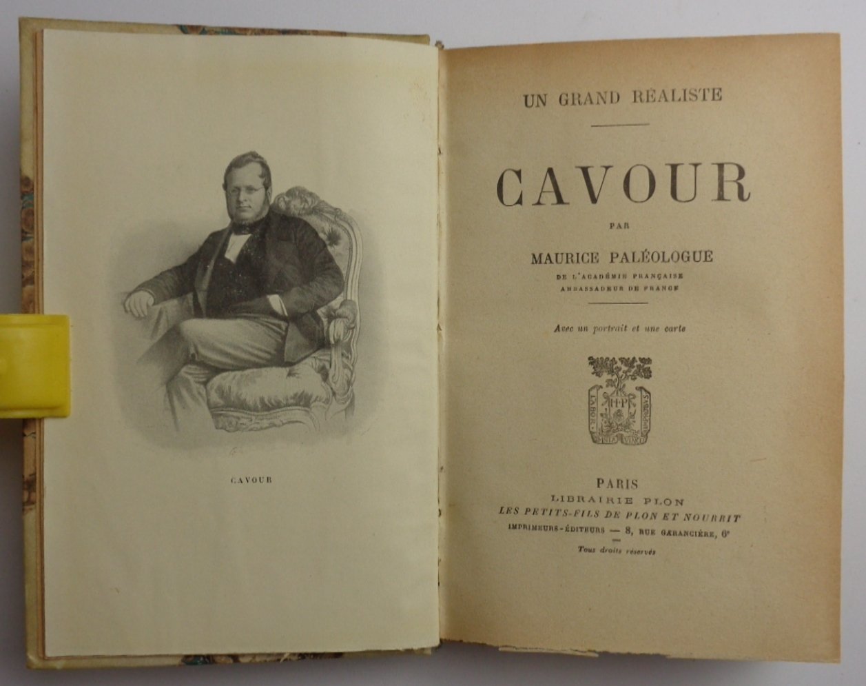 Un grand realiste: CAVOUR.
