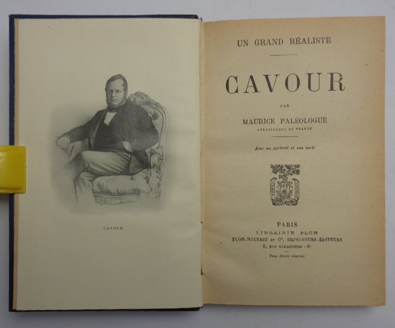 Un grand realiste. CAVOUR.