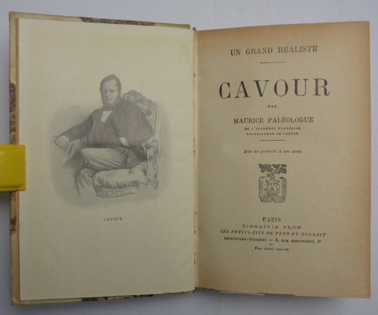 Un grand realiste. CAVOUR.