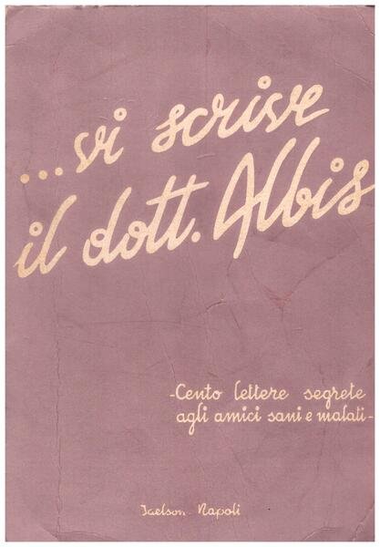 .vi scrive il dott. Albis