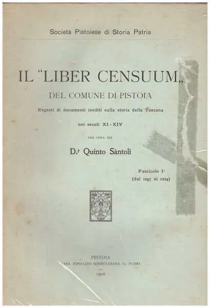 Il "Liber Censuum" del Comune di Pistoia