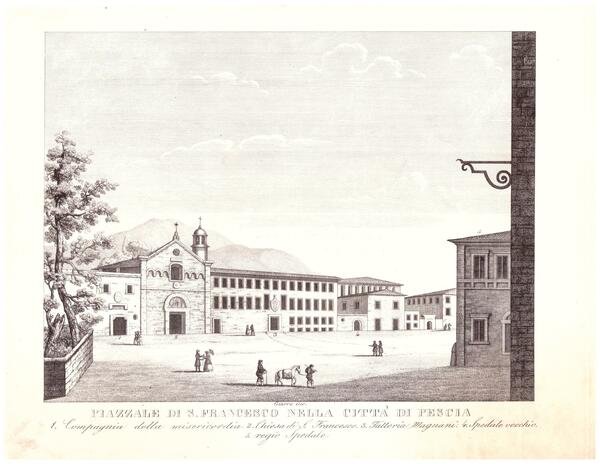 Piazzale di S. Francesco nella Città di Pescia