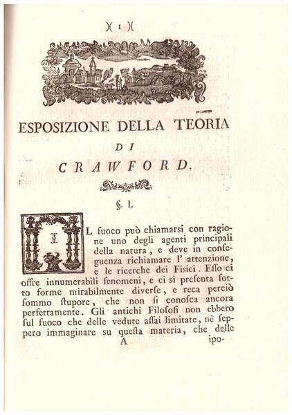 Esame della teoria del calore del celebre inglese Crawford. Con …