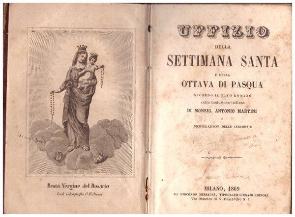 Uffizio della Settimana Santa e della Ottava di Pasqua secondo …