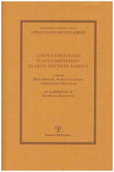 Corpus epistolare e documentario di Leon Battista Alberti