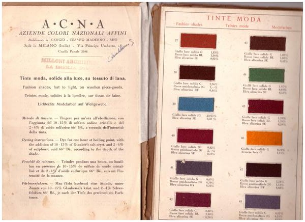 Tinte moda solide alla luce su tessuto di lana