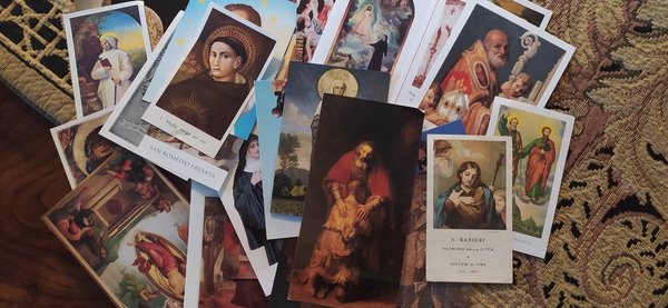 Lotto di n. 100 santini (Holy Card) recenti