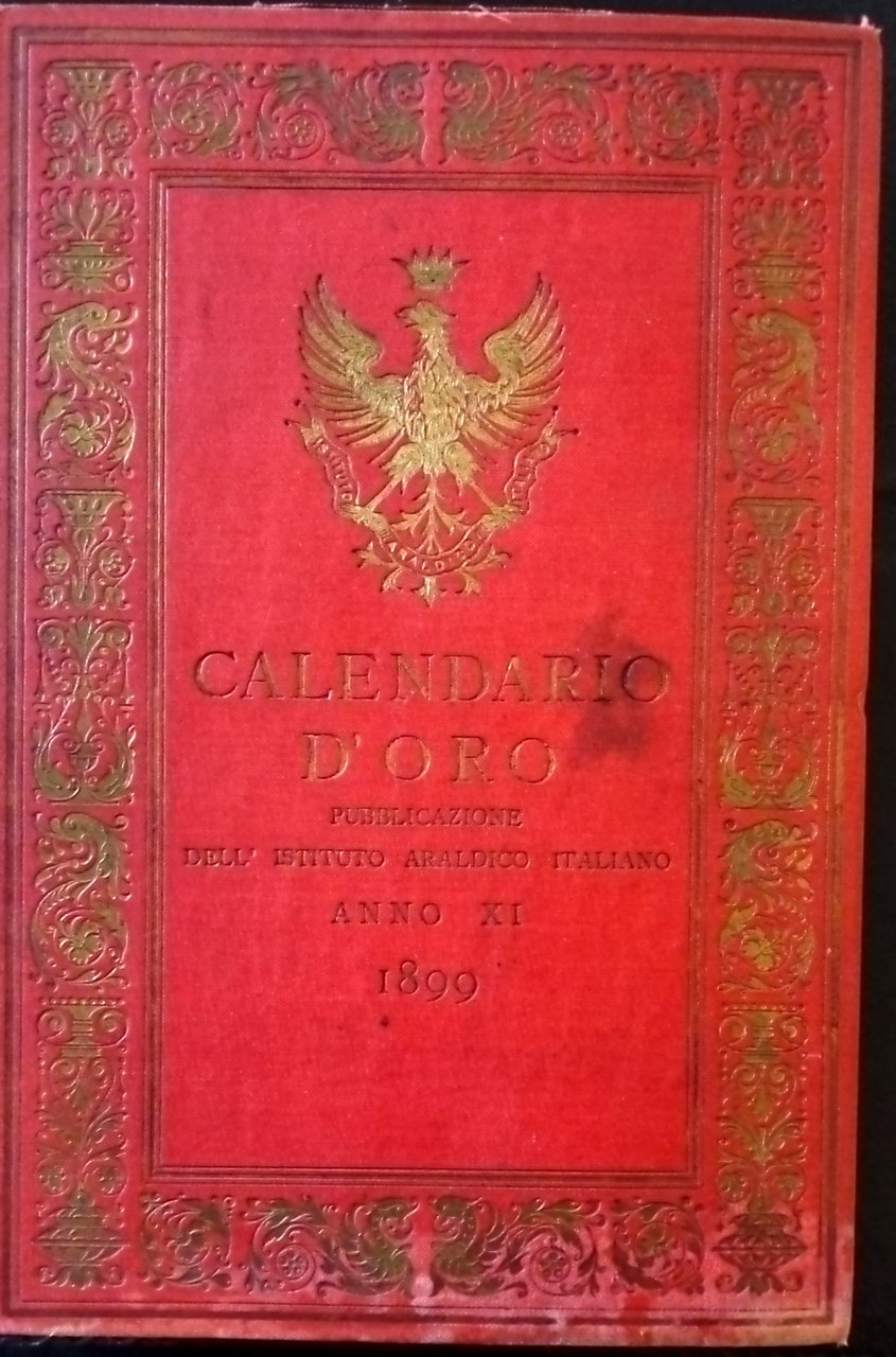 Calendario d'Oro anno XI-1899