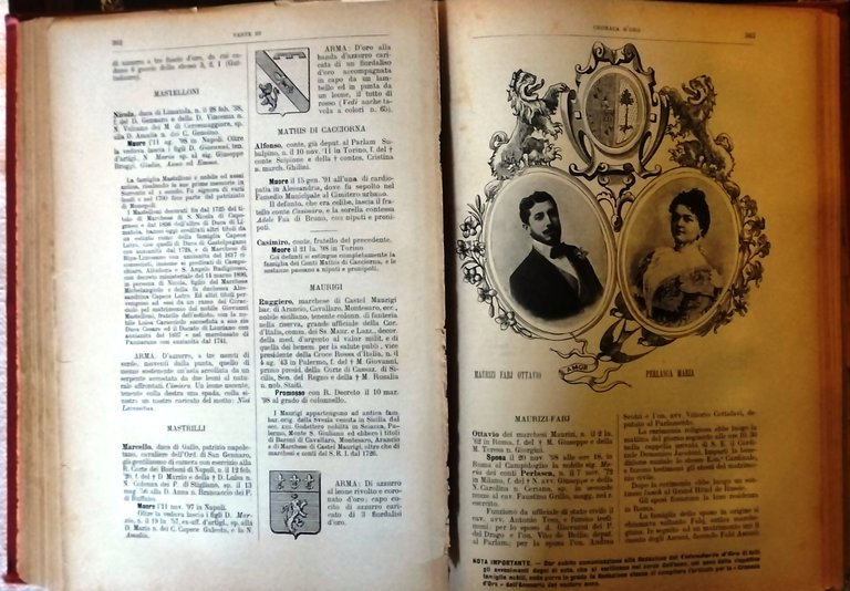 Calendario d'Oro anno XI-1899