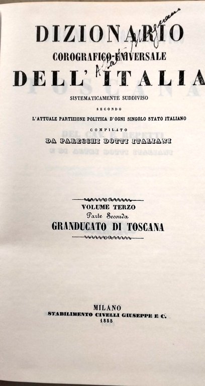 Dizionario Corografico della Toscana