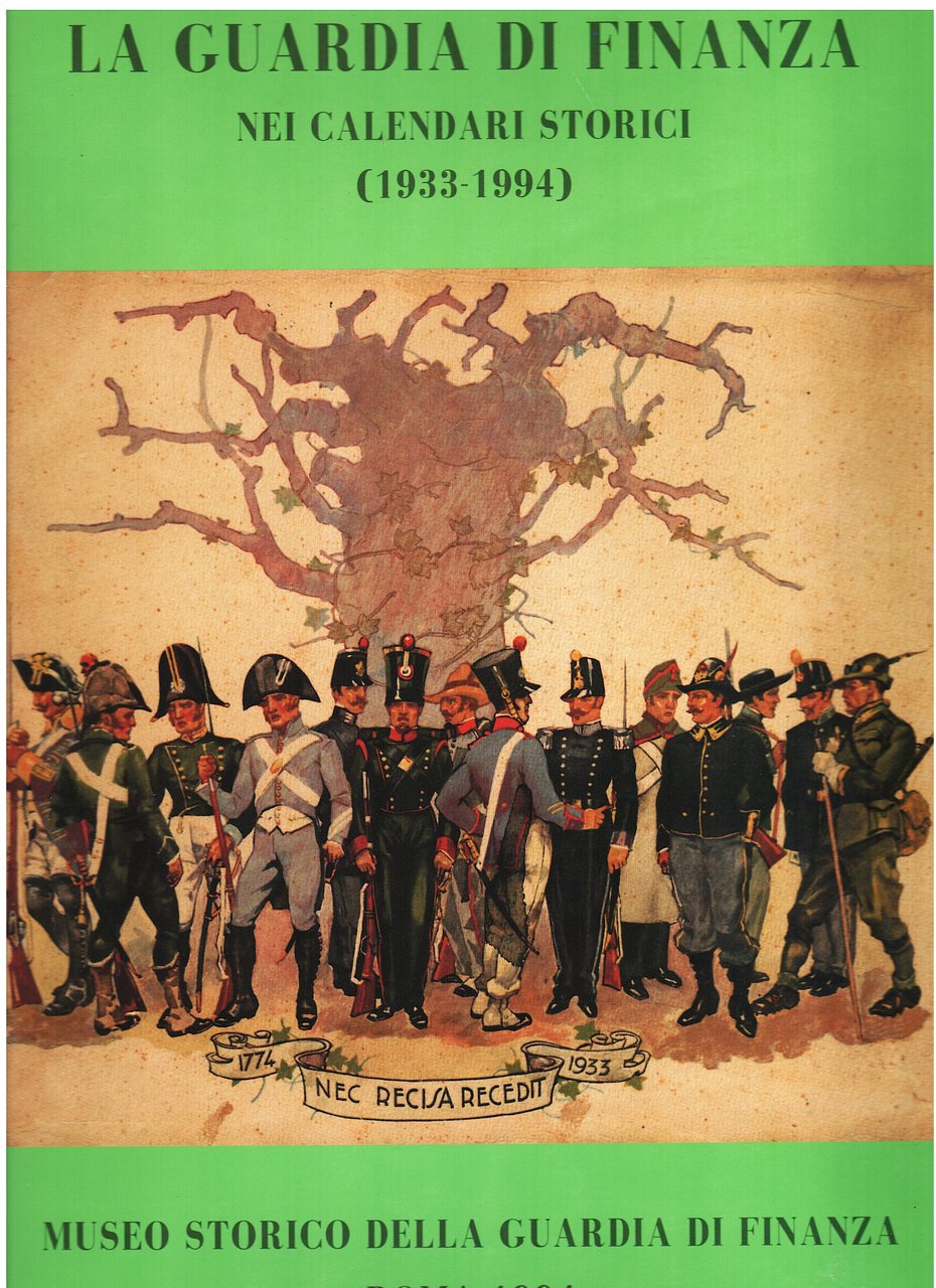 La Guardia di Finanza nei Calendari Storici 1933-1994